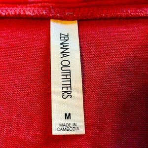 Cardigan snap front 3/4 sleeves size M. 2 one dark rose one sage